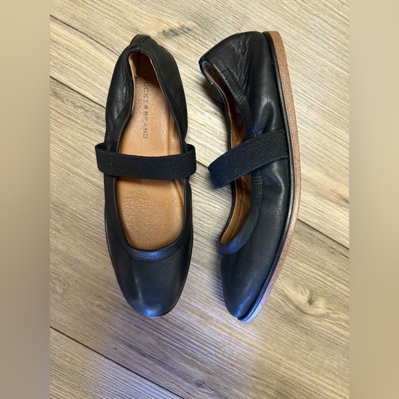 Black Leather Lucky Brand Women's Shoes - Picture 4 of 7